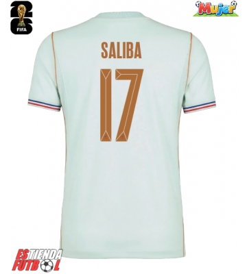 Francia William Saliba #17 Segunda Equipación Mujer Mundial 2026 Manga Corta